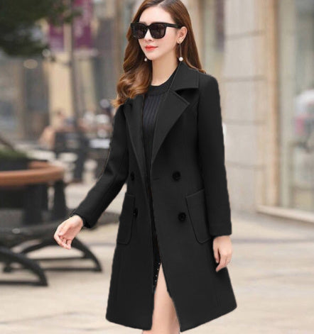 vintage knee-length coat