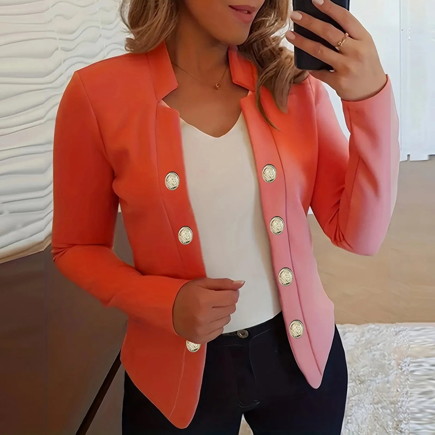 solid women's blazer