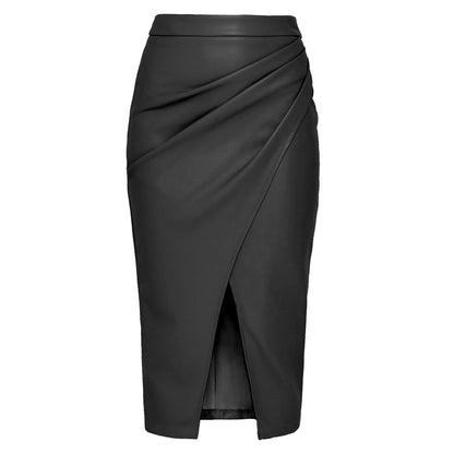 Women's PU Leather Skirt