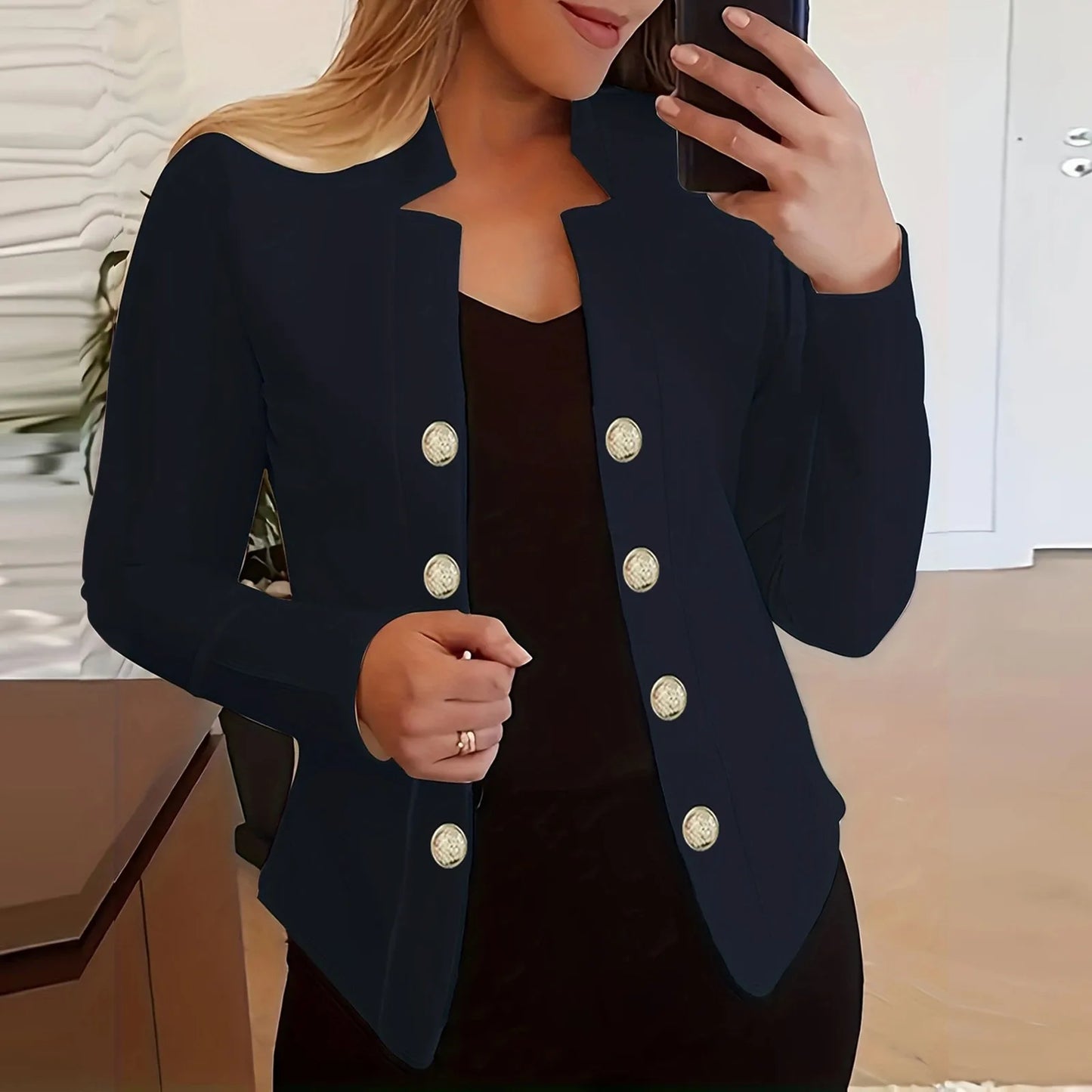 solid women's blazer