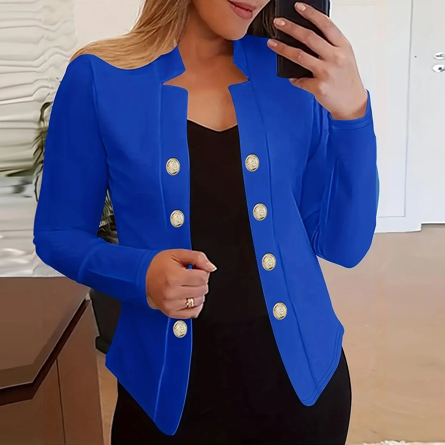 solid women's blazer